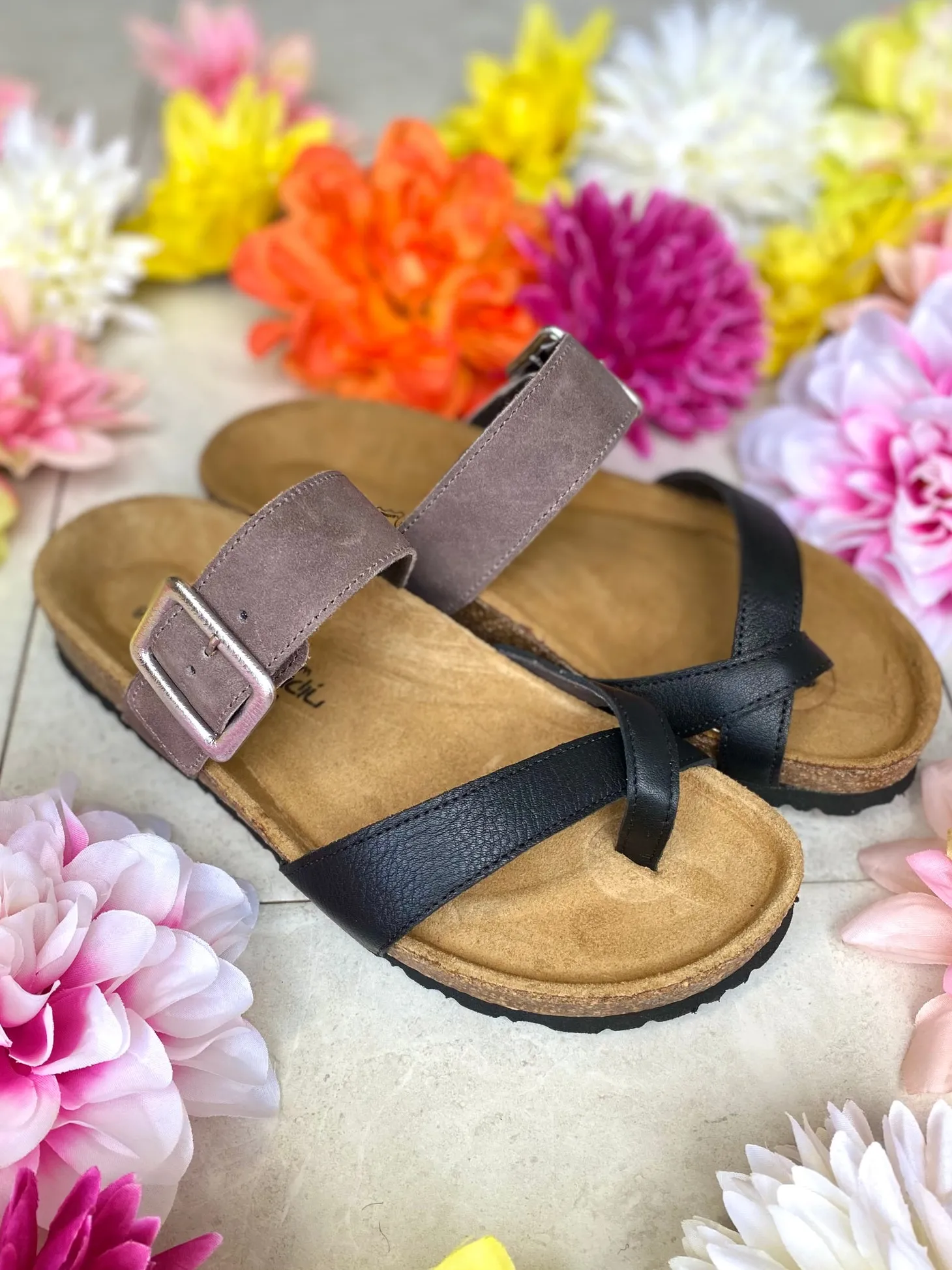 Naot - Fresno - Black with Taupe