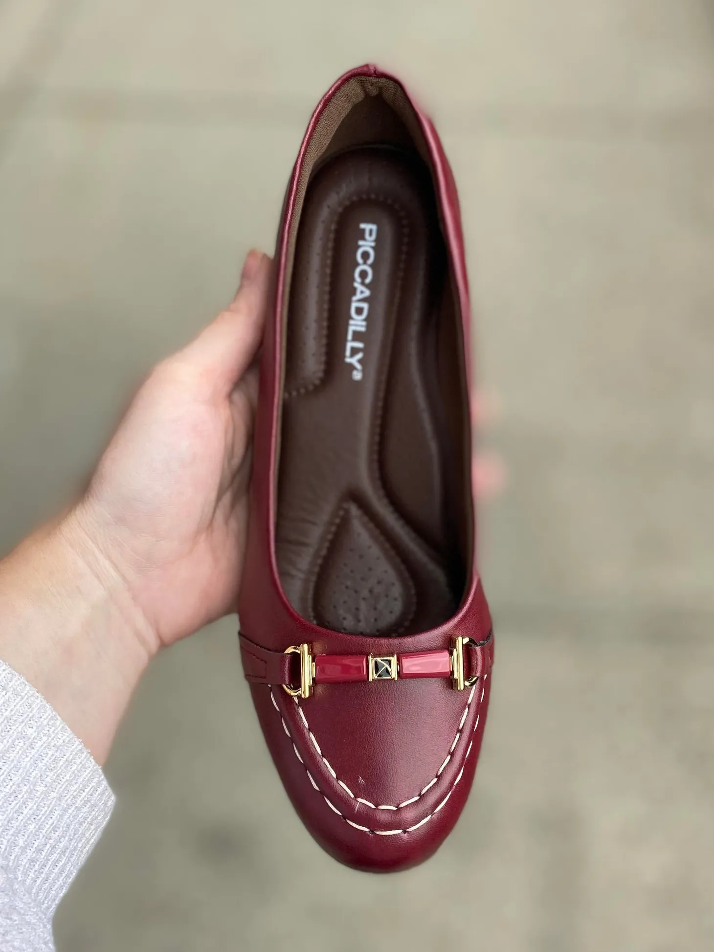 Piccadilly - Loafer Heel - Ruby