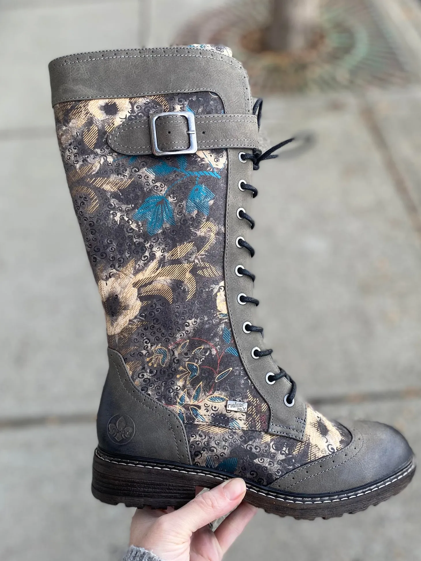 Rieker - Dominika - Smoke Floral